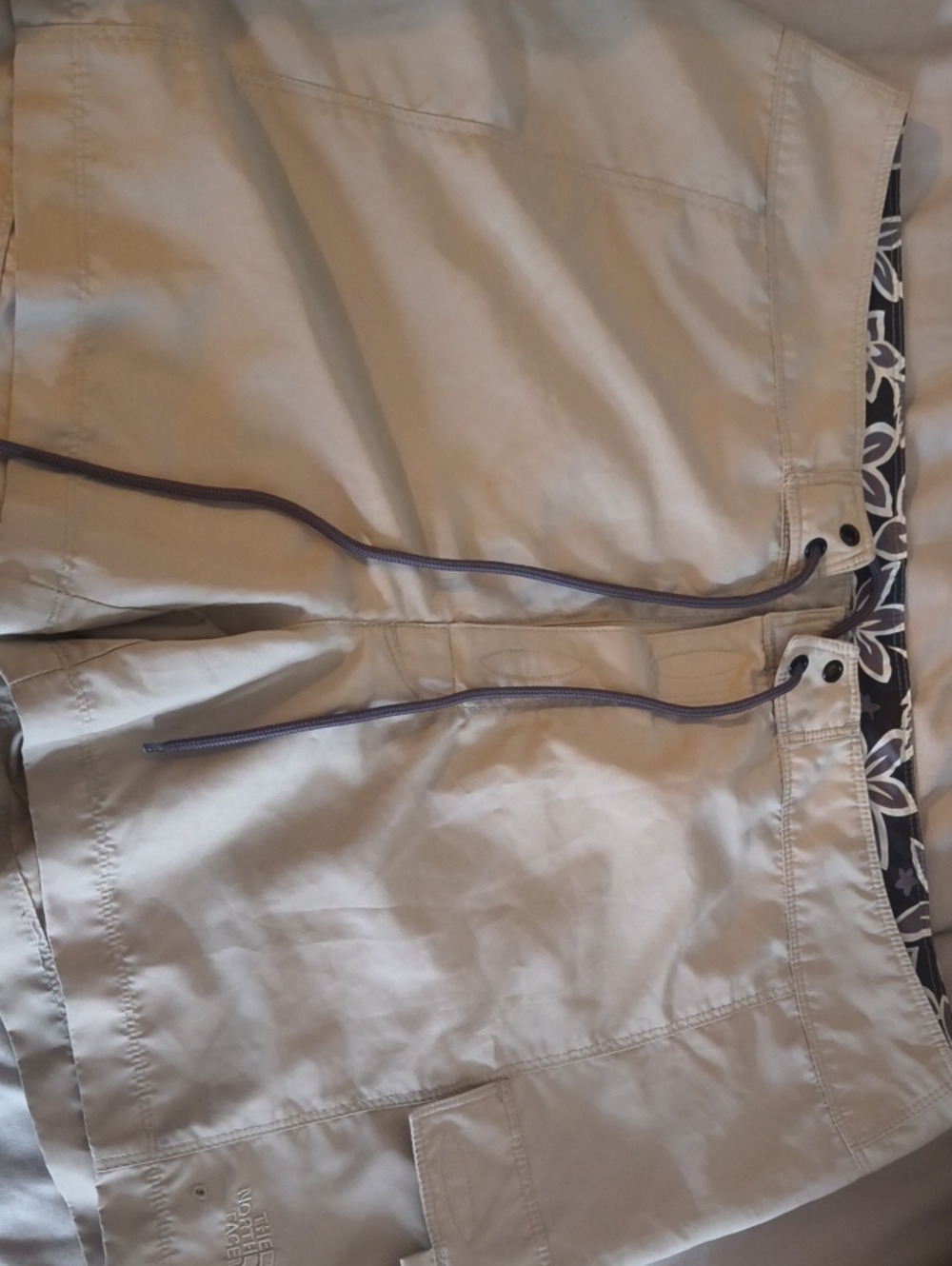 The North Face Women's Beige Drawstring  Shorts